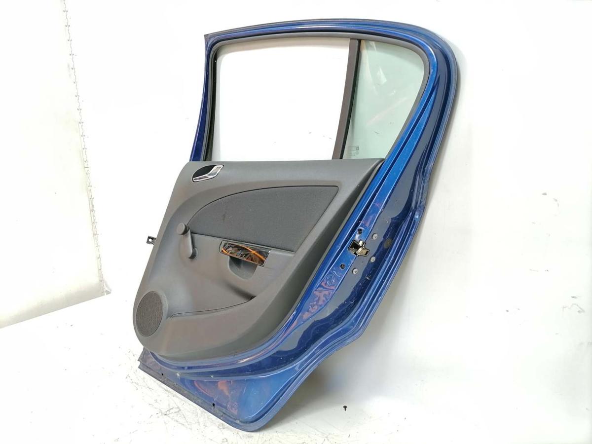 Opel Corsa D original Tür hinten rechts Z21B Ultrablau Bj.2007